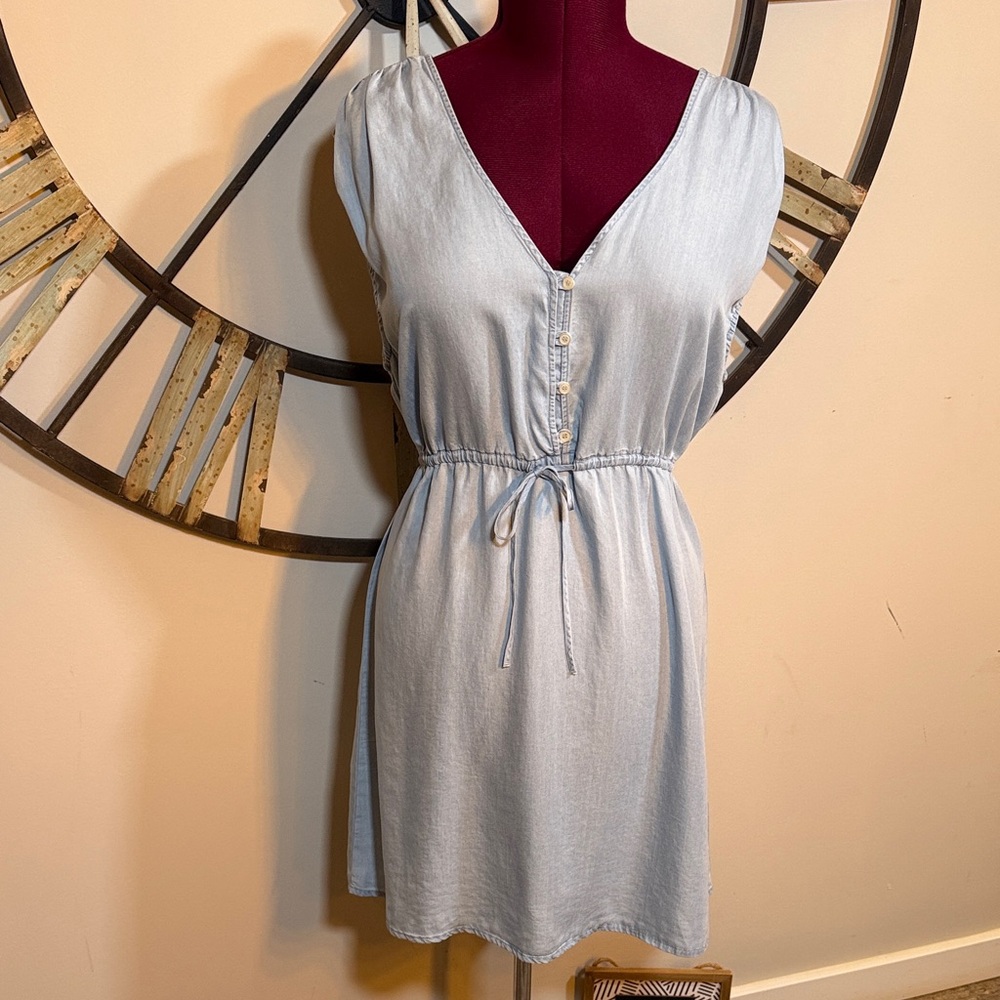 Love Free Light Blue Buttoned Dress NWTS